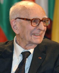 Portret van Claude Lévi-Strauss, Franse antropoloog