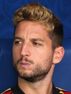 Dries Mertens tijdens een voetbalwedstrijd