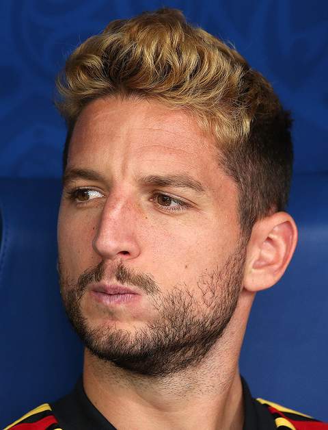 Dries Mertens tijdens een voetbalwedstrijd
