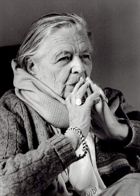Portret van Marguerite Yourcenar, Franse schrijfster