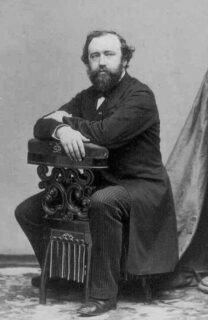 Portret van Adolphe Sax uit de jaren 1850