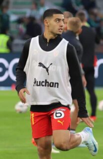 Anass Zaroury speelt voor RC Lens in 2024