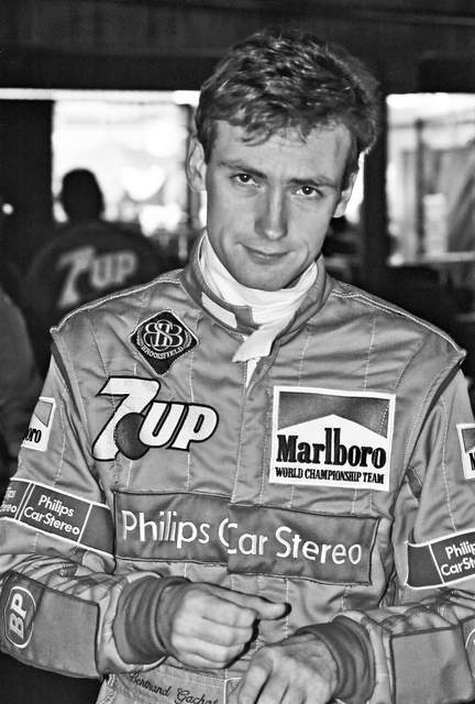 Bertrand Gachot tijdens de Amerikaanse Grand Prix 1991