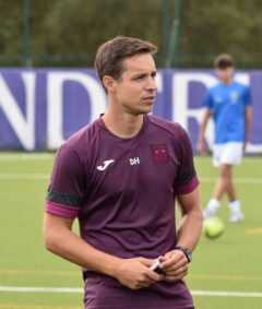 David Hubert als jeugdtrainer bij Anderlecht in 2024