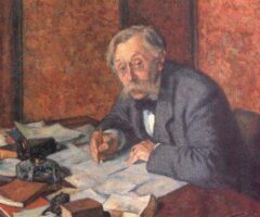 Portret van Emile Verhaeren door Théo van Rysselberghe