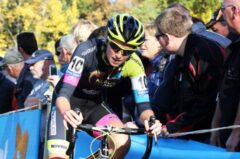 Femke Van den Driessche tijdens een veldrit in 2015