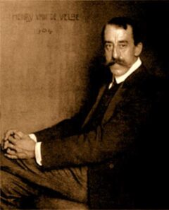 Portret van Henry van de Velde uit 1904