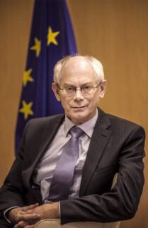 Herman Van Rompuy tijdens zijn voorzitterschap in 2012