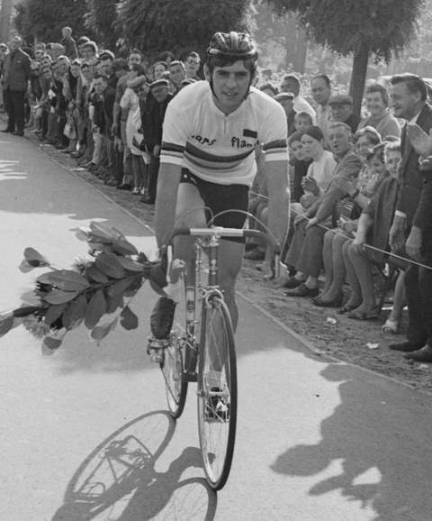 Jean-Pierre Monseré als wereldkampioen wielrennen