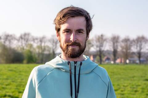 Portret van Karel Sabbe in zijn woonplaats Anzegem