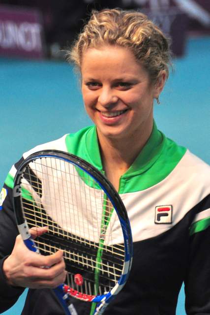 Kim Clijsters tijdens WTA-toernooi in Parijs 2011