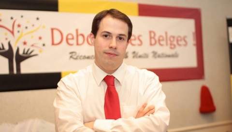 Laurent Louis spreekt in het Belgische parlement