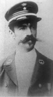 Portretfoto van Léon Rom, Belgisch officier
