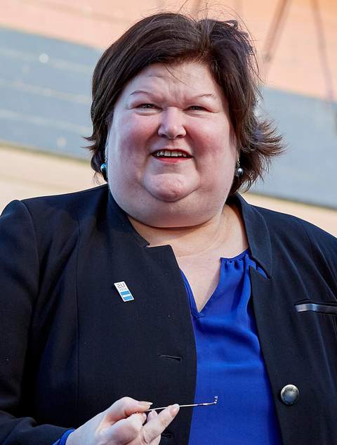 Maggie De Block in a formal portrait from 2016