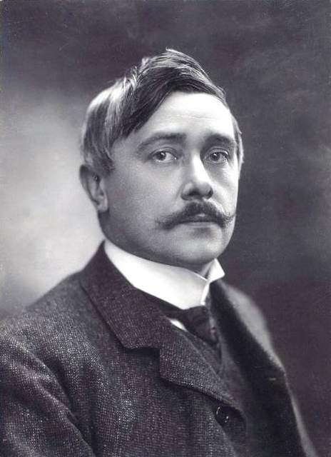 Portret van Maurice Maeterlinck rond veertig jaar