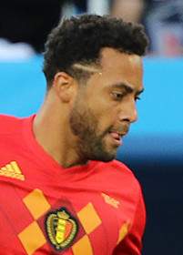 Mousa Dembélé in action during the 2018 World Cup