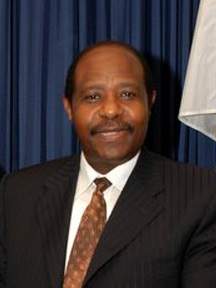 Portret van Paul Rusesabagina in 2006