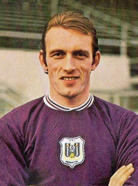 Van Himst als speler bij Anderlecht in 1973