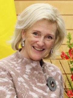 Prinses Astrid tijdens officieel bezoek in 2022
