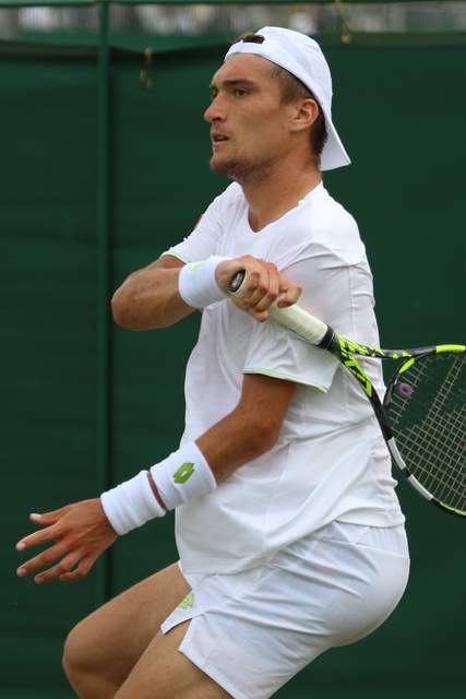 Raphaël Collignon tijdens Wimbledon 2023