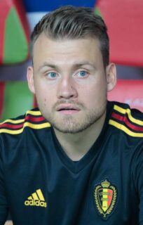 Simon Mignolet tijdens het WK voetbal 2018