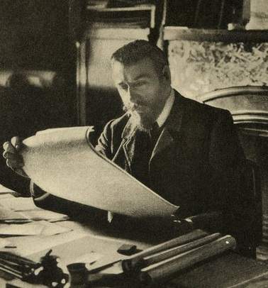 Portret van Victor Horta, Belgische architect