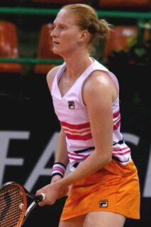 Alison Van Uytvanck tijdens het Open van Limoges 2019