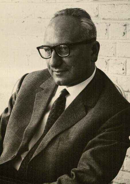 Portret van filosoof Chaïm Perelman uit de jaren 1960