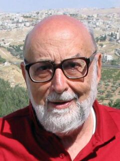 Portret van François Englert in 2007
