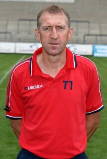Franky Van der Elst als coach bij Lommel United in 2010
