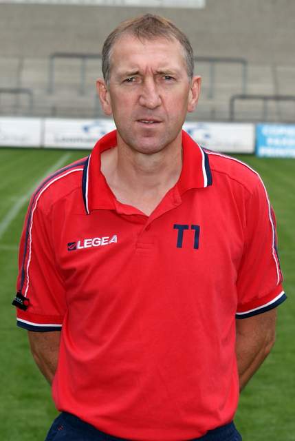 Franky Van der Elst als coach bij Lommel United in 2010