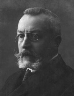 Portret van Henri Pirenne uit de jaren 1910