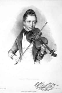 Portret van Henri Vieuxtemps, Belgische componist en violist