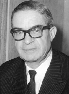 Portret van Jean Rey, Belgische politicus, 1966