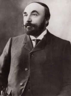 Portret van J.-H. Rosny aîné uit het begin van de 20e eeuw