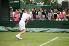 Kristof Vliegen tijdens een wedstrijd op Wimbledon 2009