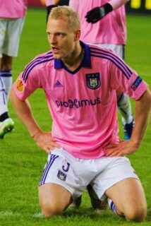 Olivier Deschacht speelt voor RSC Anderlecht in 2015