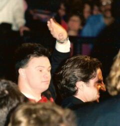 Pascal Duquenne en Daniel Auteuil op Cannes festival 1996