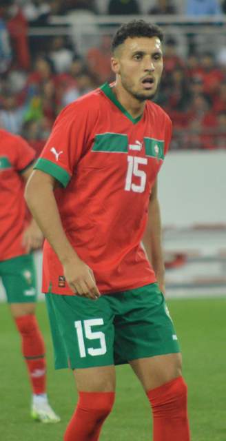 Selim Amallah speelt voor Marokko in 2023