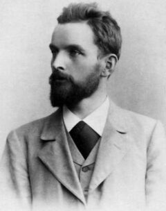 Portret van Silvio Gesell uit 1895