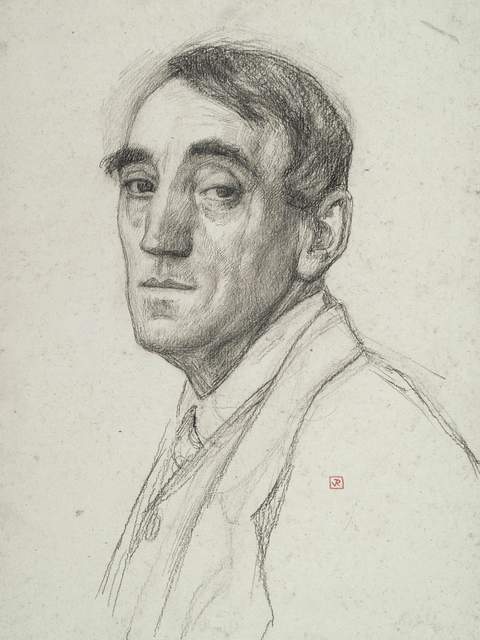 Zelfportret van Théo van Rysselberghe uit 1916