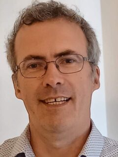 Portret van Vincent Rijmen, Belgische cryptograaf, 2021