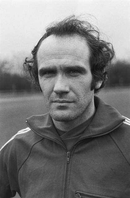 Wilfried Van Moer tijdens training van België in 1980