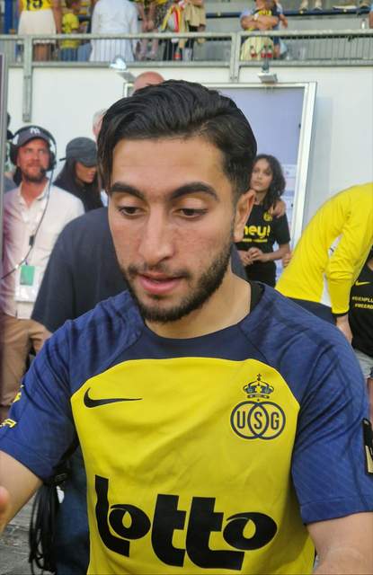 Anouar Ait El Hadj in actie voor Union Saint-Gilloise in 2026