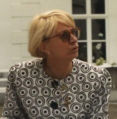 Portret van Françoise Mallet-Joris in 1988