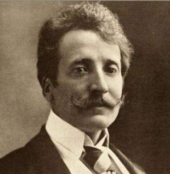 Portret van Georges Rodenbach, Belgische symbolistische dichter