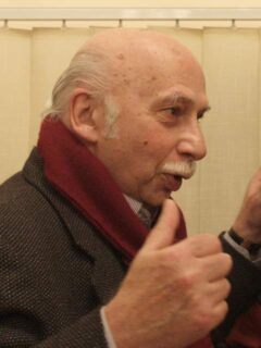Portret van Giya Kancheli in 2010