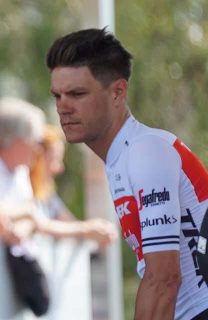 Jasper Stuyven fietst tijdens de Tour de France 2019