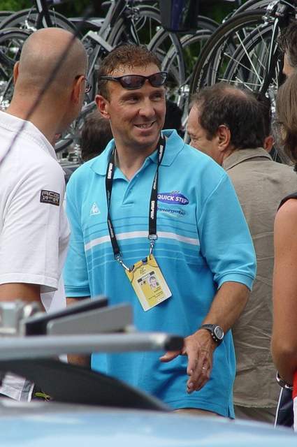 Johan Museeuw tijdens een portret in 2006