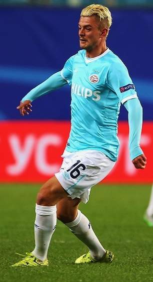 Maxime Lestienne speelt voor PSV in 2016